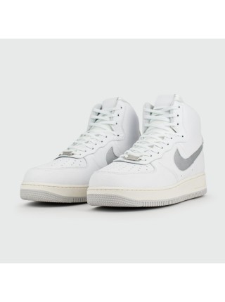 Кроссовки Nike Air Force 1 Mid White Silver