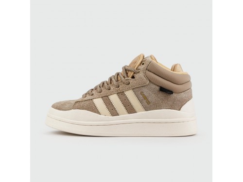 Кроссовки Adidas Campus Beige / White with Fur