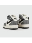 Кроссовки Nike Air Force 1 Mid Grey White Black