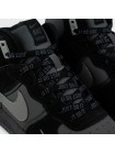 Кроссовки Nike Air Force 1 Mid Black / Grey with Fur