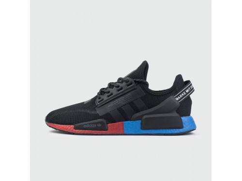 Кроссовки Adidas NMD R1 V2 Black / Reb Blue Ftwr.