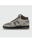 Кроссовки Nike Air Force 1 Mid L.Grey / Black Ftwr with Fur