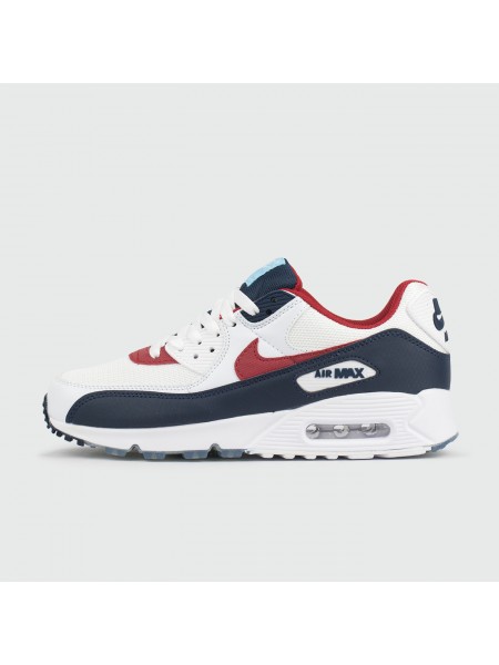 Кроссовки Nike Air Max 90 White / Blue / Red