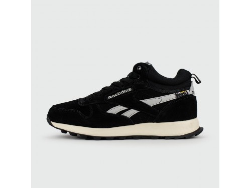 Кроссовки Reebok Classic Utility Suede Black / White with Fur