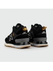 Кроссовки New Balance 574 Mid Black / White with Fur Wmns