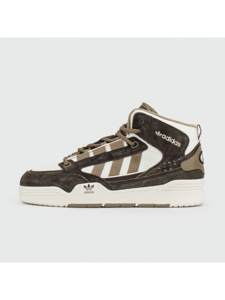 Кроссовки Adidas ADI2000 Mid Brown White with Fur