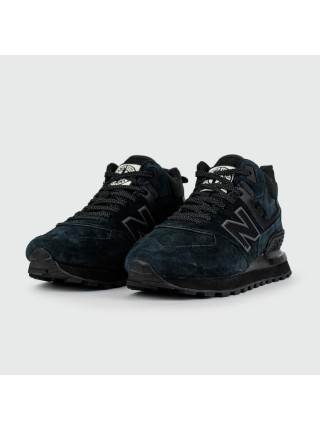 Кроссовки New Balance 574 Mid Navy Black with Fur Wmns