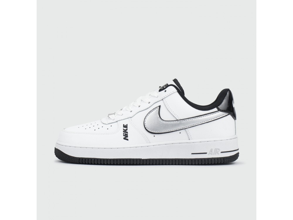 silver and black air force 1