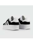 Кроссовки Adidas Gazelle Bold Black / White Wmns