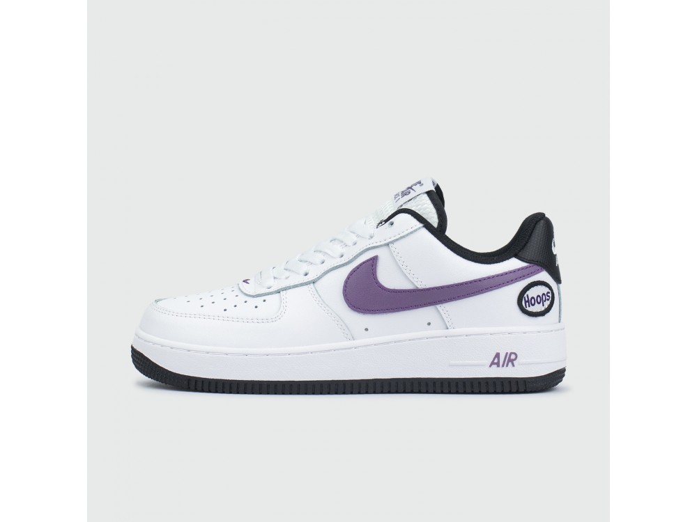 white & purple air force 1