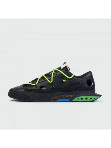 Кроссовки Nike Blazer Low x Off-White Black Green