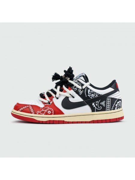 Кроссовки Nike Dunk Low Black Wh. Red