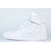Кроссовки Nike Air Force 1 Mid Triple White - арт. f-18727 Кроссовки Nike Air Force 1 Mid Triple White - арт. f-18727