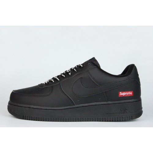 Кроссовки Nike Air Force 1 Low x Supreme Triple Black - арт. f-18932