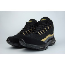 Кроссовки Nike Air Max 95 High Fur Black Gold
