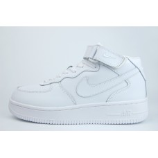 Кроссовки Nike Air Force 1 Mid Fur Triple White