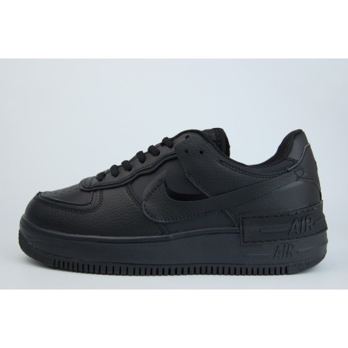 Кроссовки Nike Air Force 1 Low Shadow Fur Triple Black - арт. f-19266