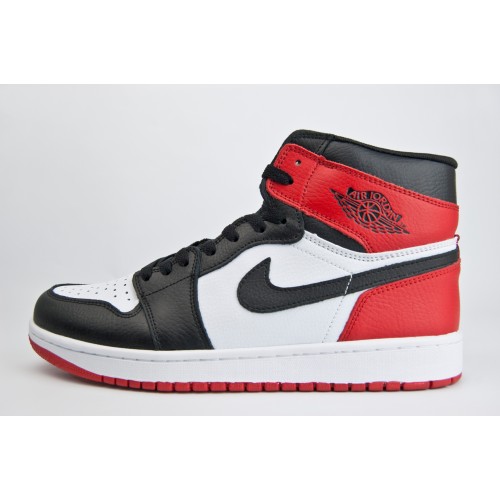 Кроссовки Nike Air Jordan 1 White / Black / Red - арт. f-19397