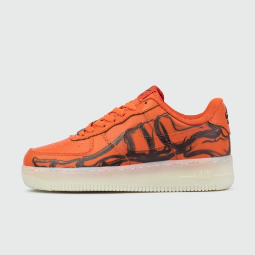 Кроссовки Nike Air Force 1 Low Skeleton Orange - арт. f-19999