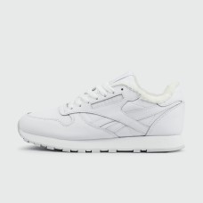 Кроссовки Reebok Classic Leather Fur Triple White