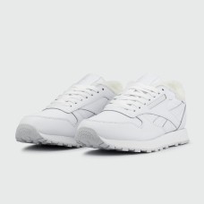 Кроссовки Reebok Classic Leather Fur Triple White