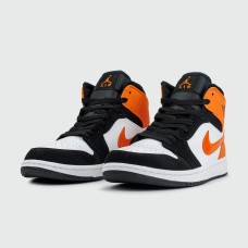 Кроссовки Nike Air Jordan 1 White / Black / Orange