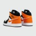 Кроссовки Nike Air Jordan 1 White / Black / Orange - арт. f-20790