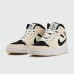 Кроссовки Nike Air Jordan 1 Wmns Cream Black - арт. f-21283