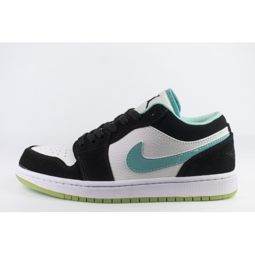 Кроссовки Nike Air Jordan 1 Low Wmns Wh. / Black / Mint - арт. f-21433