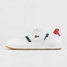 Кеды Lacoste T-Clip White / Blue / Red new