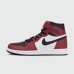 Кроссовки Nike Air Jordan 1 Red / Black with Fur