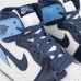 Кроссовки Nike Air Jordan 1 White / Blue