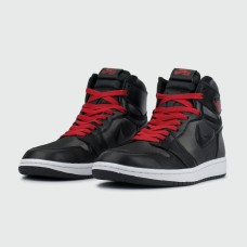 Кроссовки Nike Air Jordan 1 Black / White / Red Laces Кроссовки Nike Air Jordan 1 Black / White / Red Laces