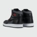 Кроссовки Nike Air Jordan 1 Black / White / Red Laces - арт. f-21903