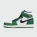 Кроссовки Nike Air Jordan 1 White / Green with Fur