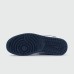 Кроссовки Nike Air Jordan 1 White / D.Blue with Fur