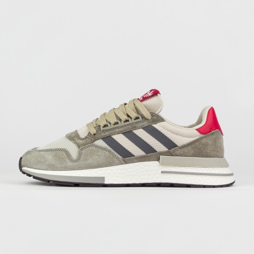 Кроссовки Adidas ZX 500 Boost Grey / Red - арт. f-22818