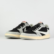 Кроссовки Air Jordan 1 Low x Travis Scott Light Grey