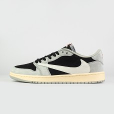 Кроссовки Air Jordan 1 Low x Travis Scott Light Grey