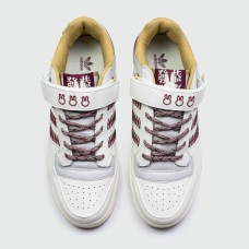 Кроссовки Adidas Forum Low White Red Rabbit
