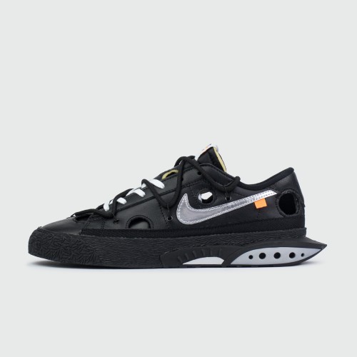 Кроссовки Nike Blazer Low x Off-White Black Silver - арт. f-23491