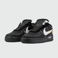 Кроссовки Nike Air Force 1 Low x Off-White Wmns Triple Black