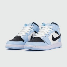 Кроссовки Air Jordan 1 High Light Blue / White