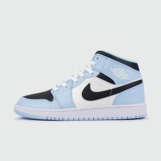 Кроссовки Air Jordan 1 High Light Blue / White