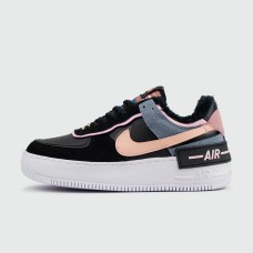 Кроссовки Nike Air Force 1 Shadow with Fur Black Pink