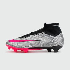 Бутсы Nike Air Zoom Mercurial Superfly IX Elite FG Grey Pink