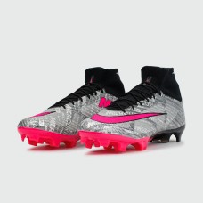 Бутсы Nike Air Zoom Mercurial Superfly IX Elite FG Grey Pink