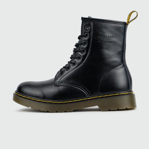 Ботинки Dr. Martens 1460 Black Leather with Fur - арт. f-24576