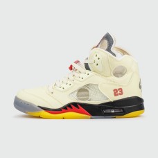 Кроссовки Air Jordan 5 x Off-White Sail