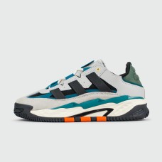 Кроссовки Adidas Niteball Grey Black / Green